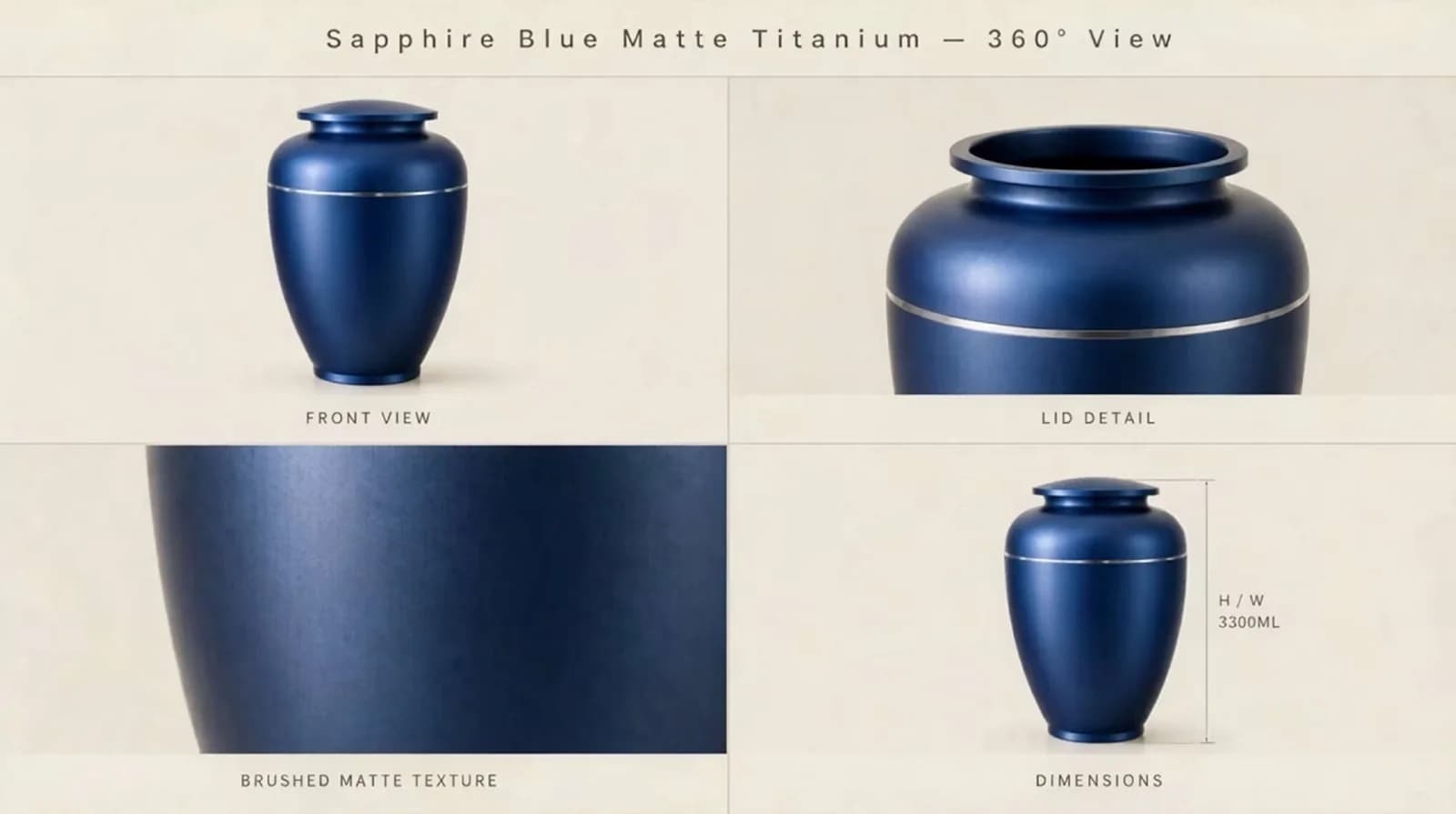 Sapphire Blue Matte Finish · Model G